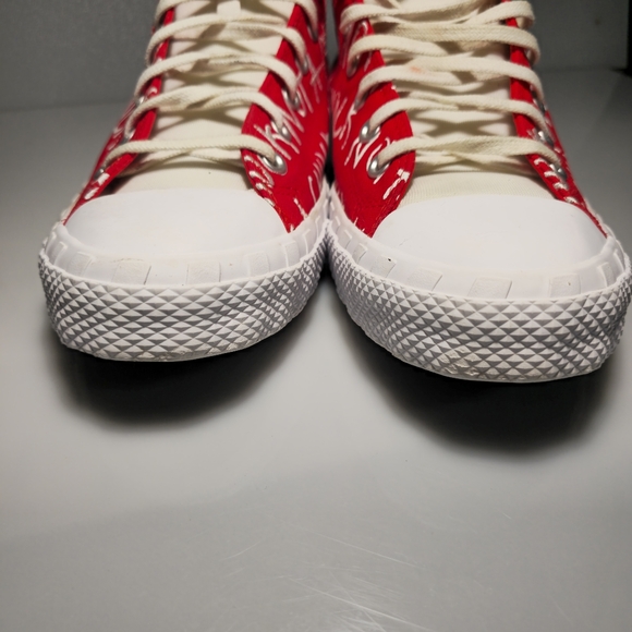 Converse Street UNT1TL3D High Top Red&White Canvas Sneakers 171962C Men's Size12 - Picture 5 of 16